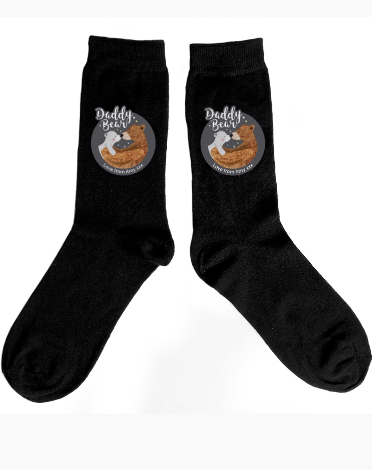 Personalised Daddy Bear Men's Socks