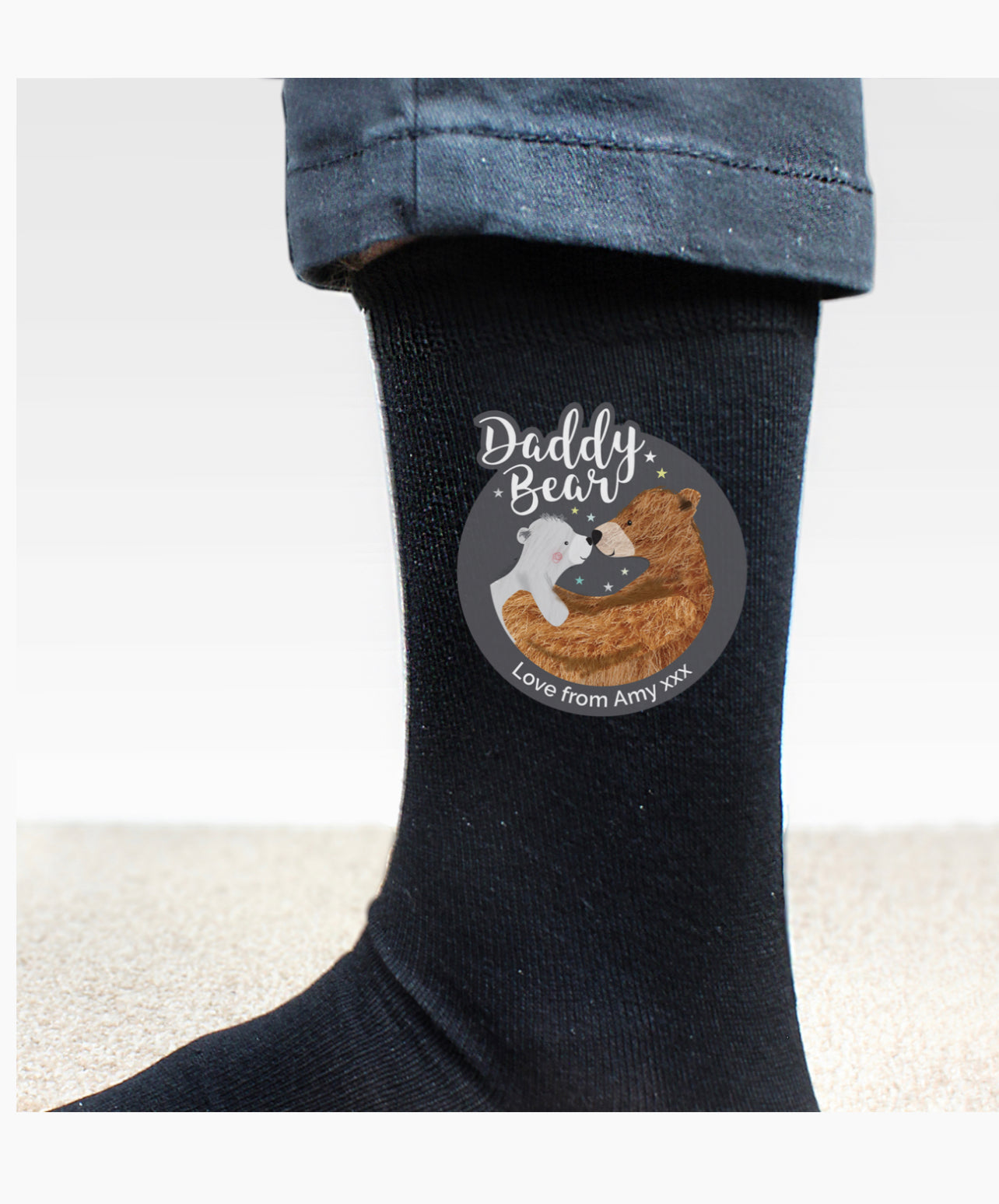 Personalised Daddy Bear Men's Socks