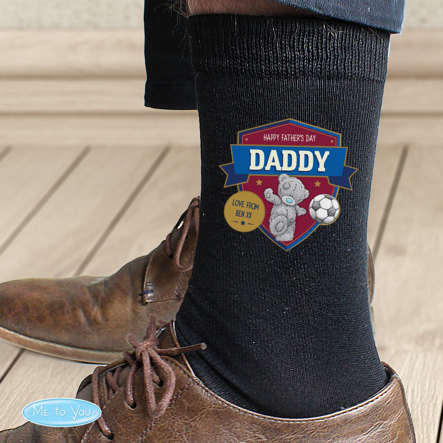 Personalised Me to You Football Men's Socks