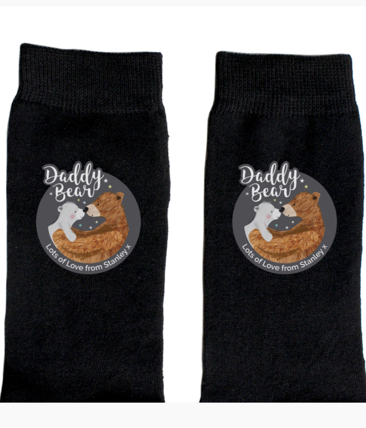Personalised Daddy Bear Men's Socks