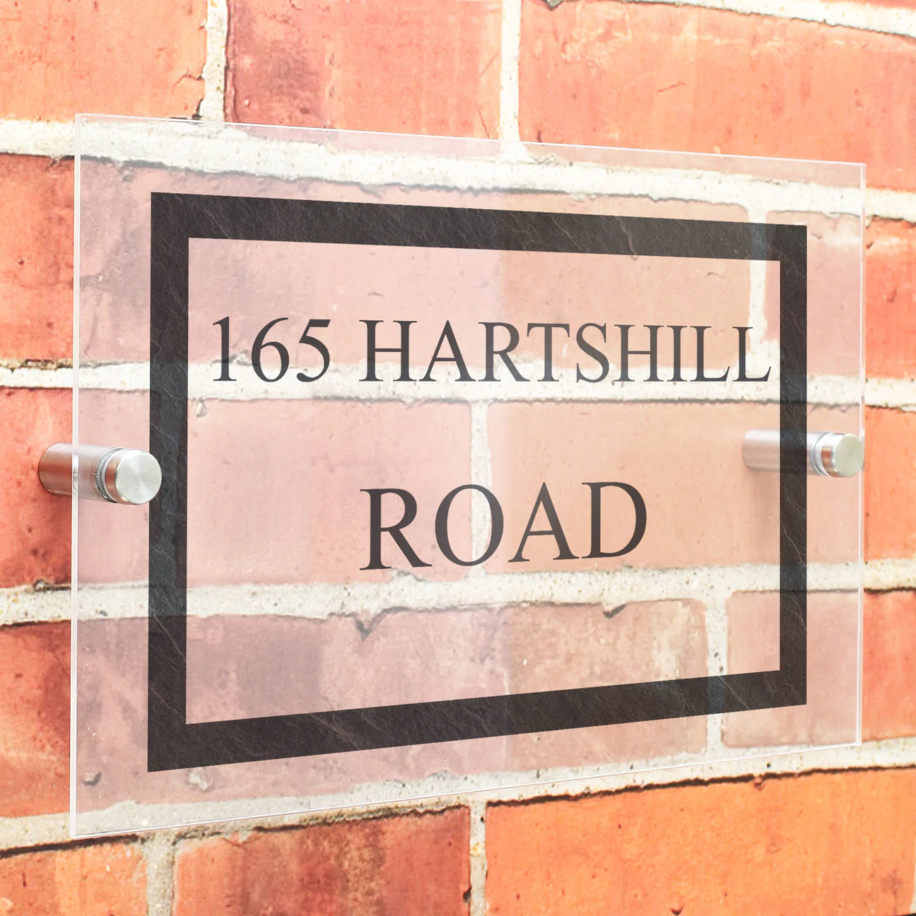 Personalised Slate Effect Acrylic House Sign