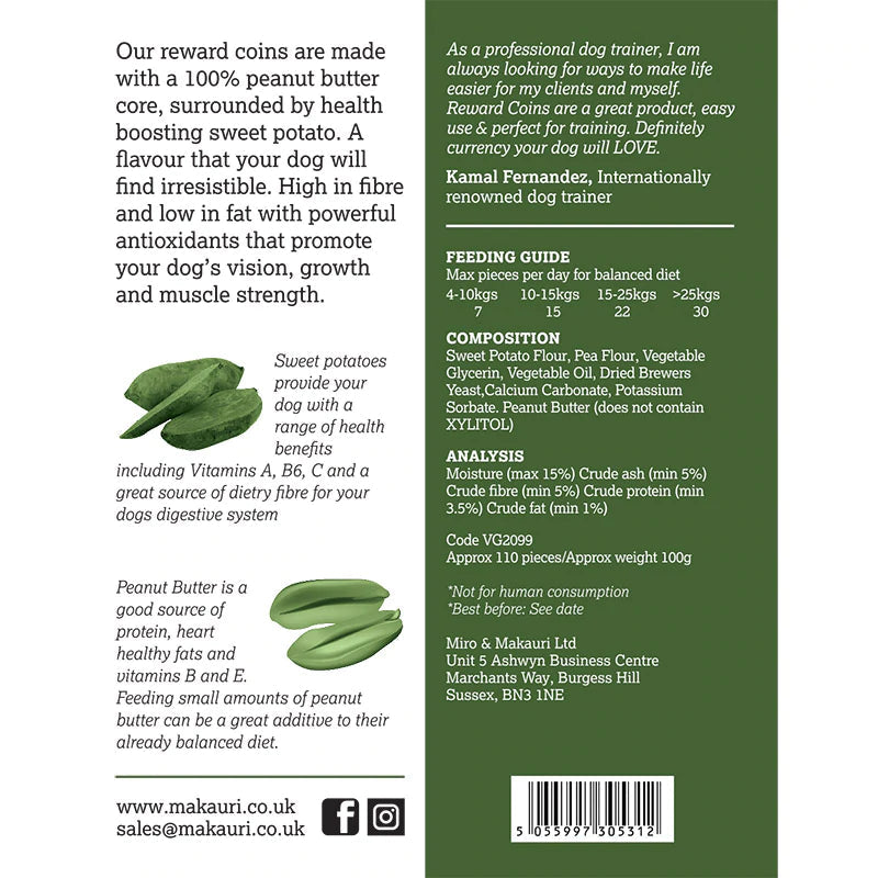 Veggie Dog Snacks- Training Coins.