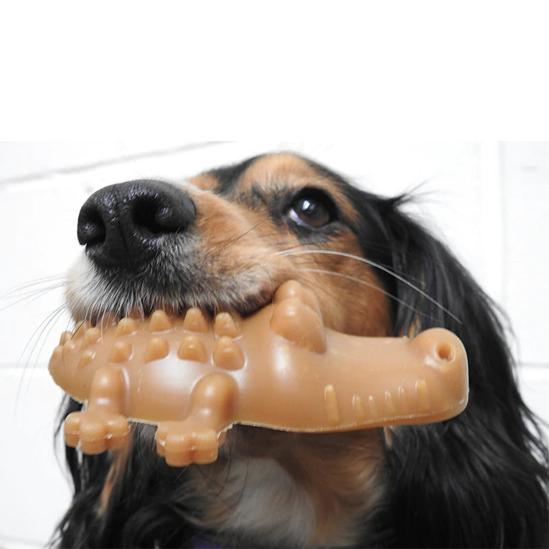 Veggie Dog Snacks-Peanut Butter Crocodiles