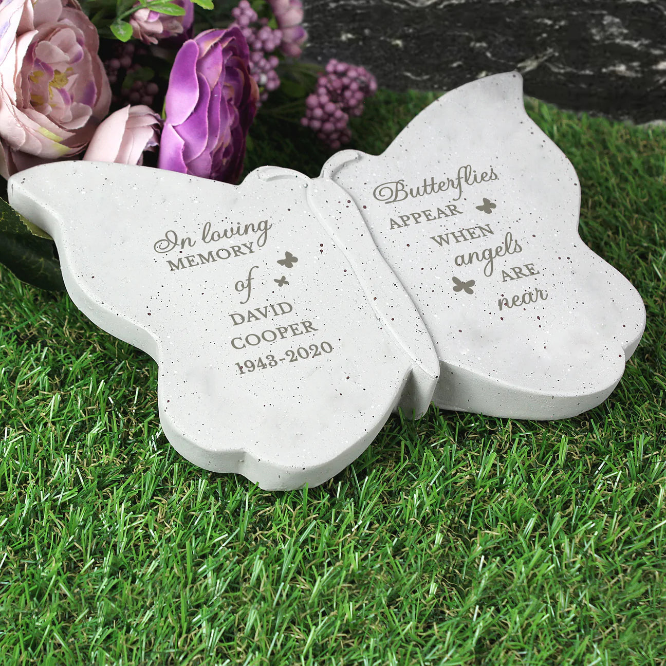 Personalised Memorial Butterfly Plaque