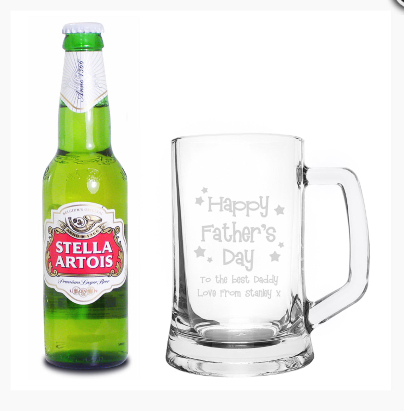 Personalised Happy Father's Day Beer Set