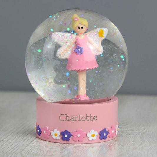 Personalised Fairy - Any Name - Glitter Snow Globe