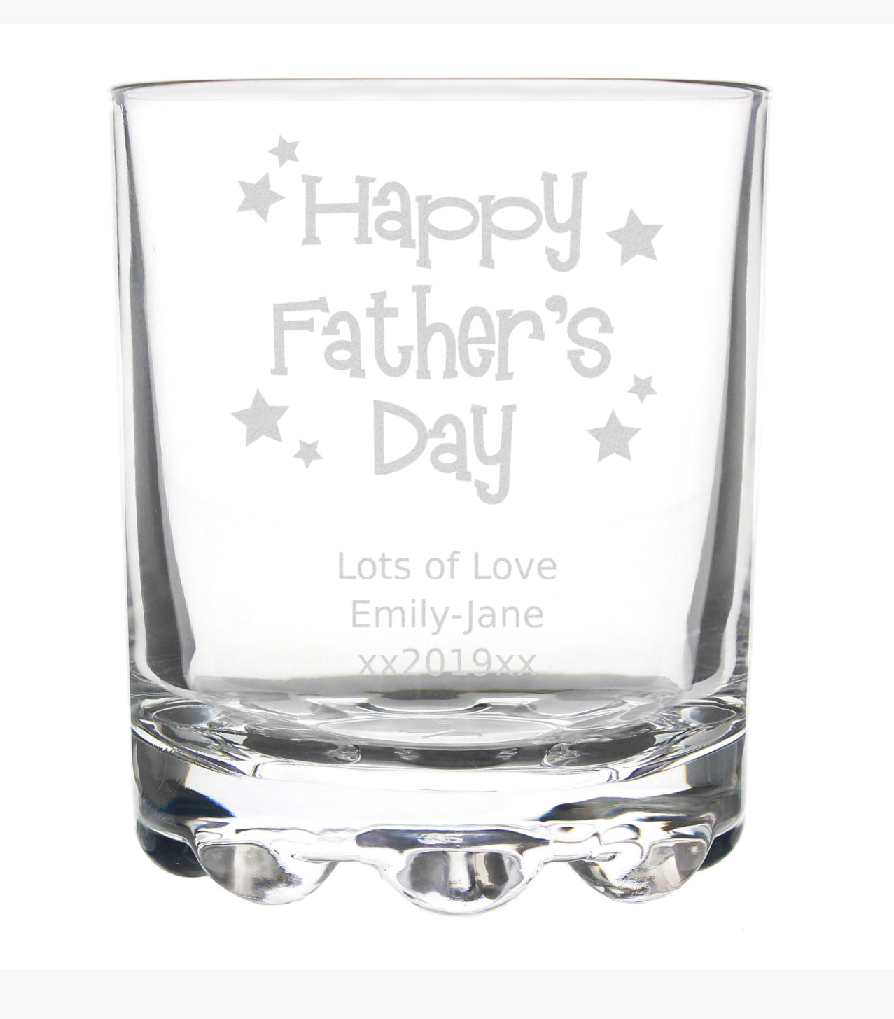 Personalised Happy Father's Day Stars Tumbler