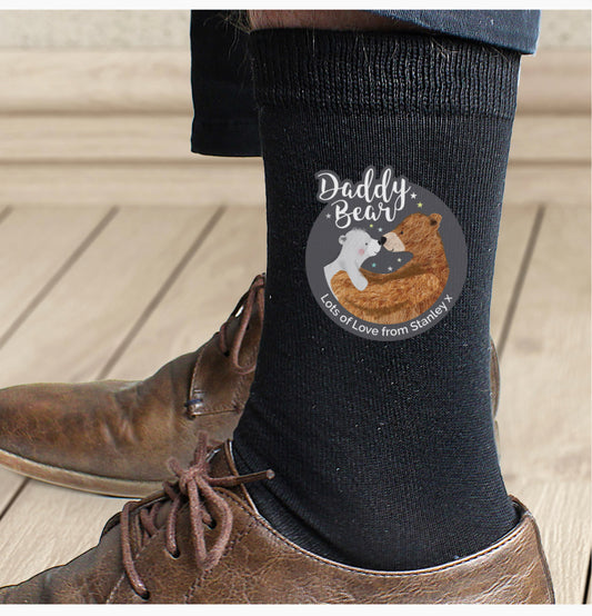Personalised Daddy Bear Men's Socks