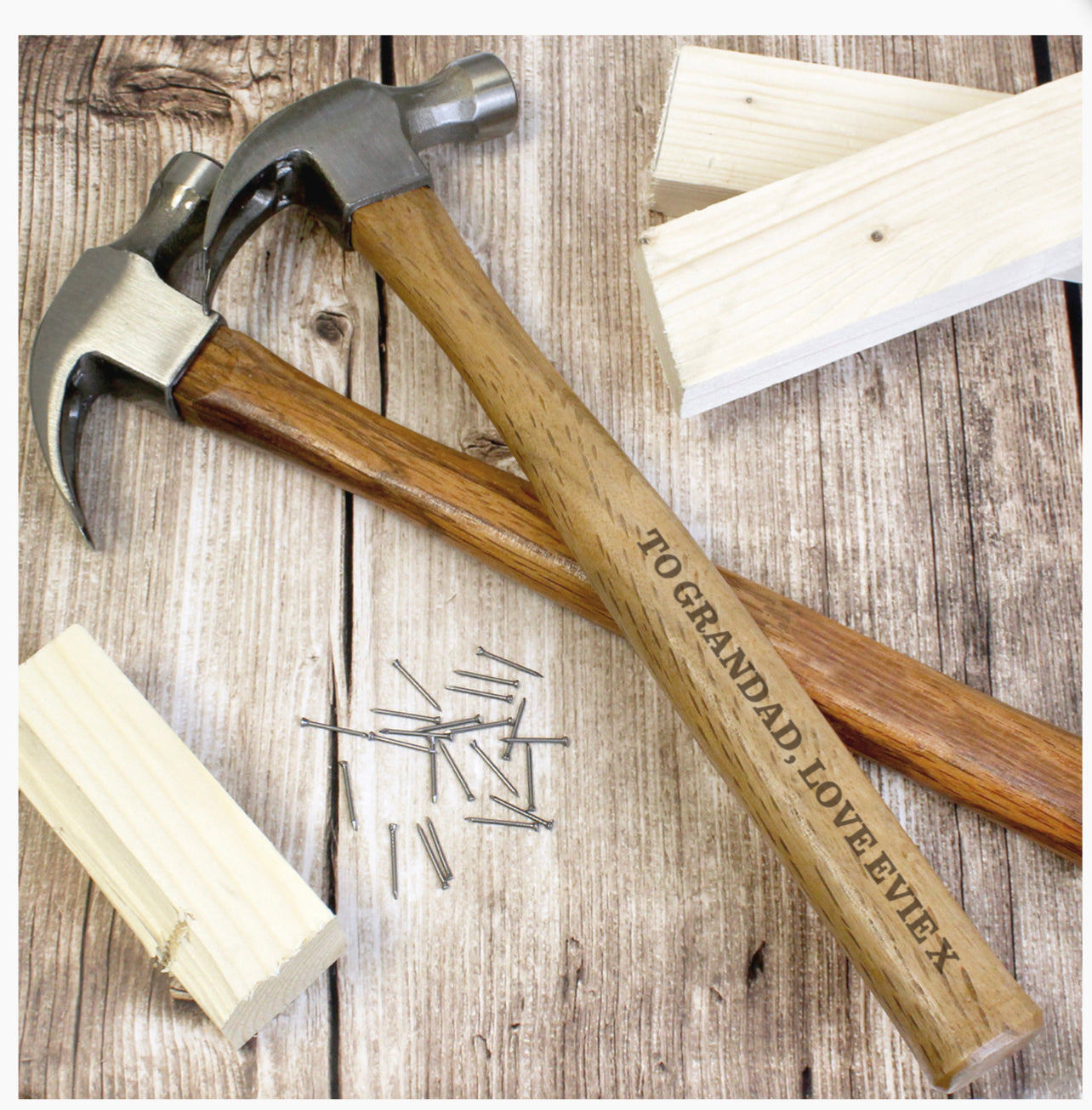 Personalised Bold Text Hammer
