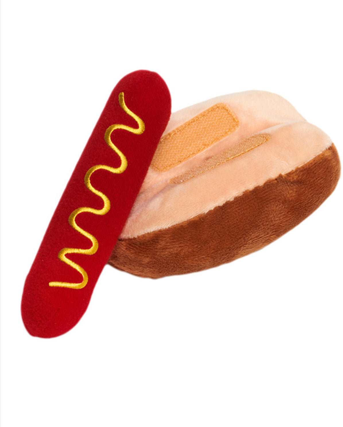 Hotdog Plush & Squeaky Dog Toy