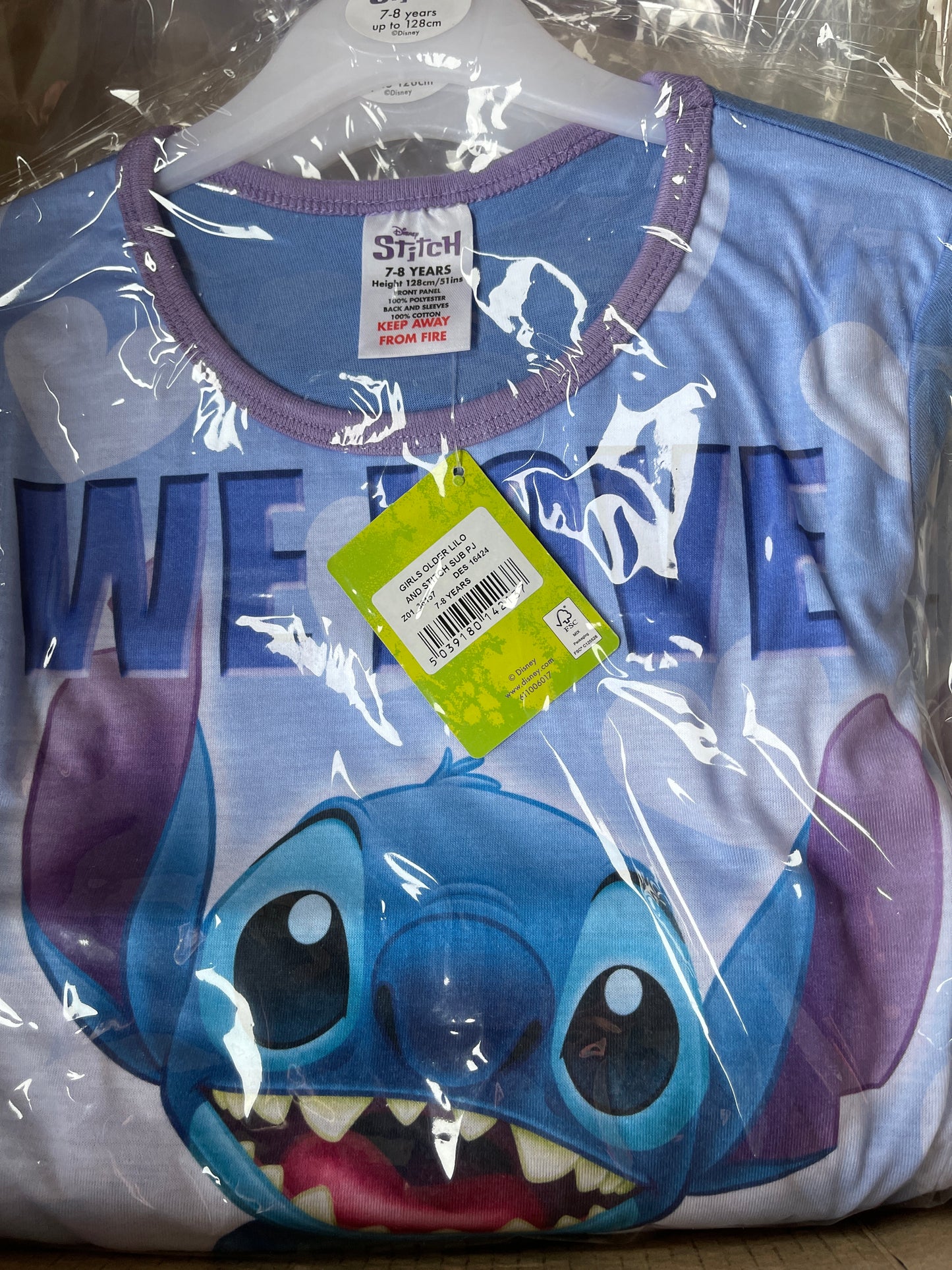 Girls Older Official Disney Lilo & Stitch Character Pyjama Set